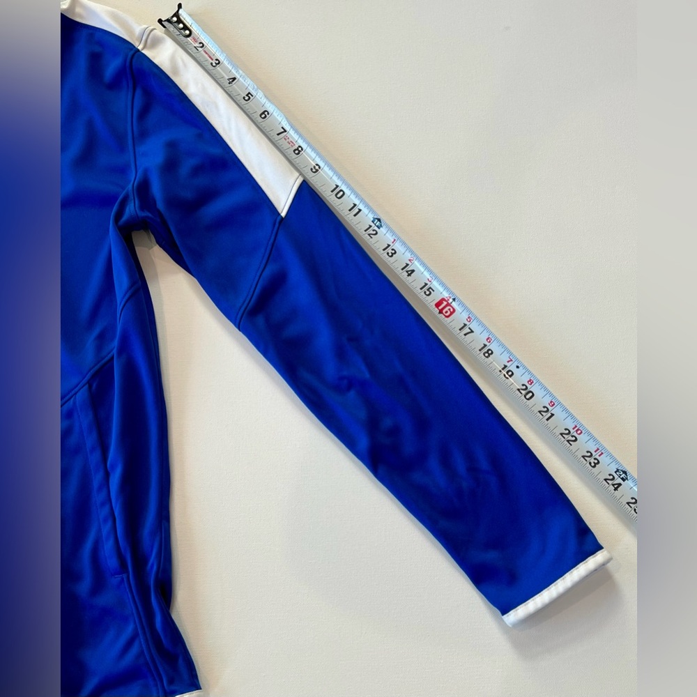 Under Armour RIVAL Relaxed Fit Royal Blue and White Zip Up Jacket Small - Picture 9 of 13